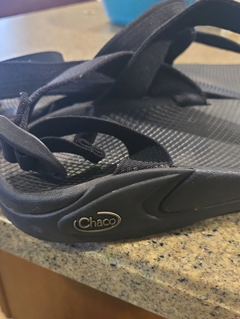 Mens Black Chaco Sandals 14